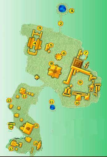 Chichen Itza map