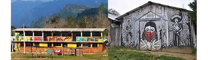 Entrance to Oventic Zapatista Community